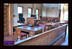 Armstrong County Courthouse Claude Texas Interior Courtroom 1