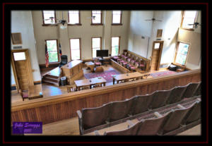 Armstrong County Courthouse Claude Texas Interior Courtroom 2