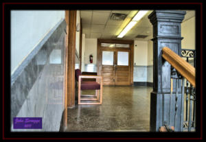 Armstrong County Courthouse Claude Texas Interior Courtroom Balcony Lobby