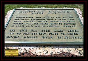 Butterfield Overland Stage Line Centennial Marker Gainesville Texas 2