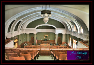 Cameron County Courthouse District Courtroom from Balcony