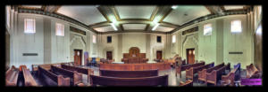 Collingsworth County Texas District Courtroom Panorama