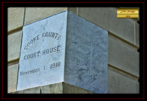 Cooke County Courthouse 1911 Cornerstone Gainesville Texas