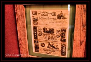 Specimens of old Texas Money