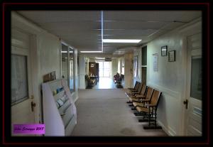 Hallway with waiting area