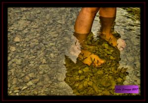 Fishing at Dinosaur Valley