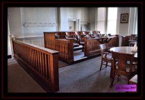 San Saba County Courthouse - Jury Box