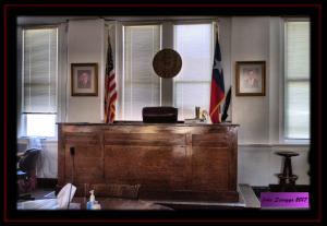 San Saba County Courthouse - The Bench