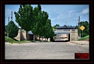 Roads go under the Rails in Dalhart