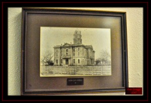 Bastrop County Courthouse as it looked in 1883