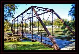 Old Iron Bridge in Mill Pond Park