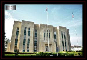 Fannin County Courthouse Bonham Texas 1965