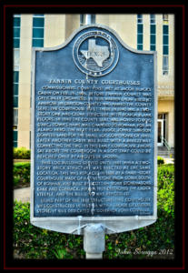 Fannin County Courthouse Texas Historical Marker
