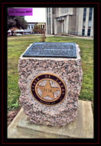 Fannin County Texas Centennial Marker Restored 2015