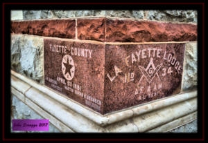 Fayette County Courthouse Cornerstone