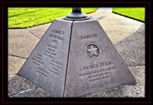 Fayette County Courthouse Lamp Pedestal