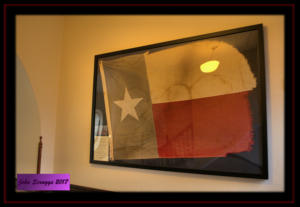 Fayette County Courthouse USS Texas Flag