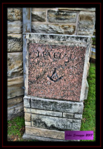 Fayette County Jail 1895 cornerstone
