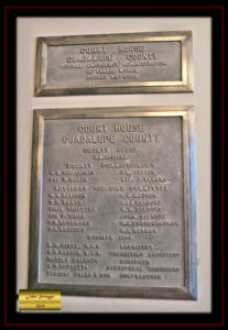 Guadalupe County Courthouse Texas Construction Placque
