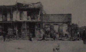 Guadalupe County Texas 1st Courthouse Destroyed By Fire 1907