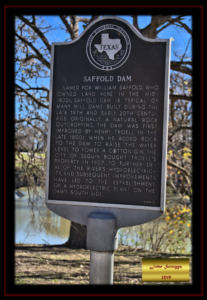 Guadalupe County Texas Seguin Saffold Dam Placque