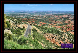 Hamblen Drive Winding through Palo Duro Canyon