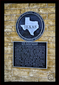 Kleberg County Kingsville Railroad Station Placque