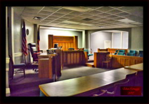 Kleberg County Texas Courthouse District Courtroom