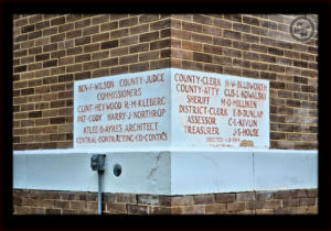 Kleberg County Texas  Courthouse Cornerstone