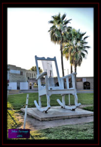 Large Wooden Rocking Chair Donna Texas