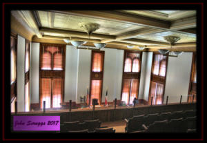 Lavaca County District Courtroom From Balcony