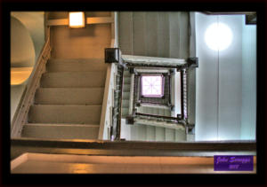 Lee County Courthouse Texas Stairwell Up