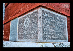 Lee County Texas Courthouse 1898 Cornerstone