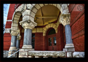 Lee County Texas Courthouse Entry