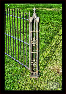Lee County Texas Courthouse Fencing Post