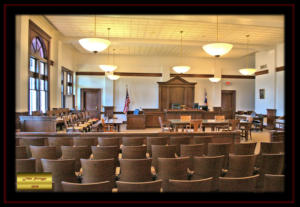 Live Oak County Texas Courthouse - Courtroom