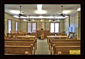 McMullen County Courthouse Tilden Texas 1930 Courtroom
