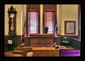Milam County Courthouse District Courtroom Bench