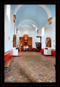 Mission Espíritu Santo Interior of Church - Goliad State Park