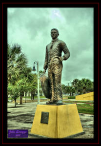 Mr Charro Bronze Statue Southern Pacific Linear Park - Brownsville