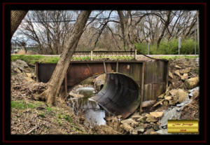 Old Ector Road at Powder Creek Bridge Bonham Fannin County Texas