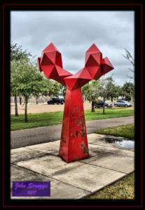 Southern Pacific Linear Park Sculpture1 - Brownsville
