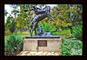 Texas State Capitol Grounds Texas Native Home of the Cowboy Monument