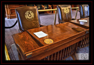 Texas State Capitol Representative Desk in the House Chamber
