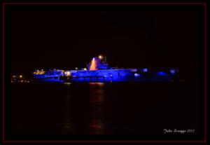 The Blue Ghost USS Lexington Aircraft Carrier
