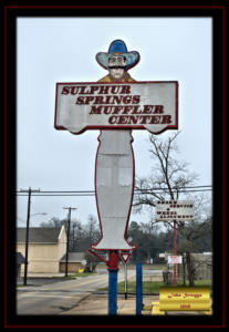 US67 Bankhead Highway Business Sign Sulphur Springs Texas