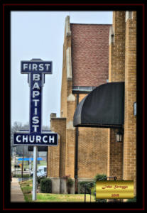 US67 Bankhead Highway Neon Church Sign Sulphur Springs Texas