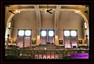 Victoria County Texas 1892 District Courtroom
