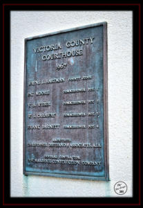 Victoria County Texas Courthouse 1967 Cornerstone